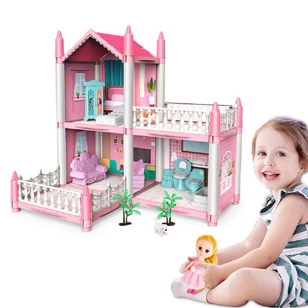 Christmas kids toy set Doll house